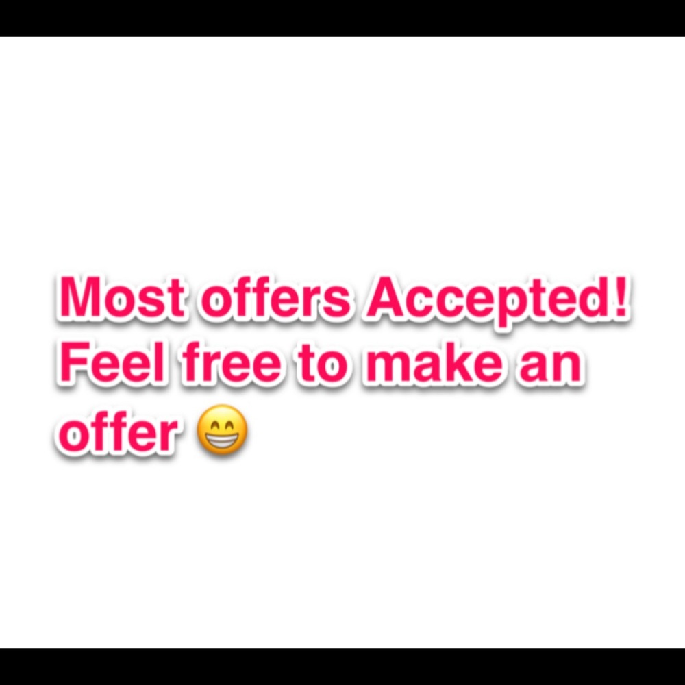 All reasonable offers accepted!  Give it a try 😁